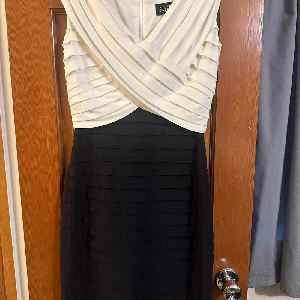 Elegant Black and White Dress